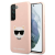 Samsung Karl Lagerfeld KLHCS22MSLCHPI S22+ S906 kemény tok pink/rózsaszín szilikon Choupette fej