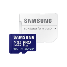 Samsung MicroSD kártya - 128GB MB-MD128SA/EU (PRO PLUS, R180/W130, adapter, 128GB) memóriakártya