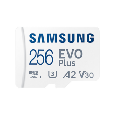 Samsung MicroSD kártya - 256GB MB-MC256KA/EU (EVO PLUS, MicroSDXC, UHS-I, R130, adapter, 256GB) memóriakártya