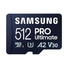 Samsung MicroSD kártya - 512GB MB-MY512SA/WW (PRO Ultimate, Class10, R200/W130, adapter, 512GB) memóriakártya