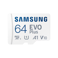 Samsung MicroSD kártya - 64GB MB-MC64SA/EU (EVO PLUS, microSDXC, UHS-I, R160, adapter, 64GB) memóriakártya