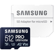 Samsung MicroSDXC 512GB PRO Ultimate + SD adaptér memóriakártya
