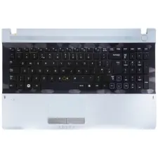 Samsung NP-RV511, RV515, RV509, RV520, RC520 gyári billentyűzet palmresttel (UK kiosztás) laptop alkatrész