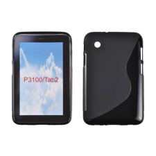 Samsung P3100 Galaxy Tab 2 7.0, Szilikon tok, S-Case, fekete tablet tok