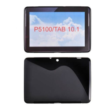 Samsung P5100 Galaxy Tab 10.1, Szilikon tok, S-Case, fekete tablet tok