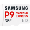 Samsung P9 Express microSD memóriakártya, 512GB, 800/90 MB/s, C10, U3 (MB-MK512T/WW)