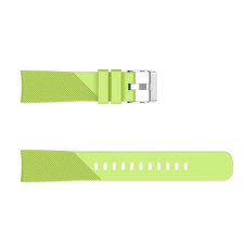 Samsung Pótszíj (univerzális, 20 mm, szilikon, állítható, csíkos minta) NEONZÖLD okosóra kellék