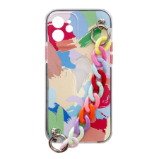 Samsung Rugalmas szilikon telefontok színes lánccal Samsung Galaxy S21 Ultra 5G multicolour (4) tok és táska