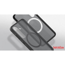 Samsung S25 Capella ütésálló tok, Fekete-ezüst tok és táska