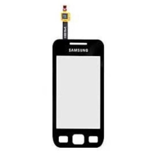 Samsung S5750 Wave575, Érintőplexi, fekete mobiltelefon, tablet alkatrész
