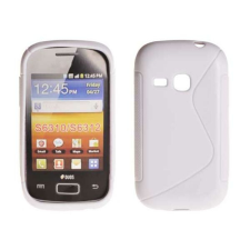 Samsung S6310 Galaxy Young, Szilikon tok, S-Case, fehér tok és táska