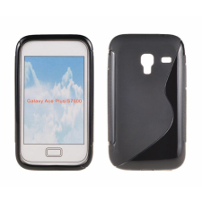 Samsung S7500 Galaxy Ace+, Szilikon tok, S-Case, fekete tok és táska