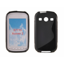 Samsung S7710 Galaxy Xcover 2, Szilikon tok, S-Case, fekete tok és táska