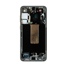 Samsung S916 Galaxy S23+ kompatibilis LCD kijelző + érintő, kerettel, szürke mobiltelefon, tablet alkatrész