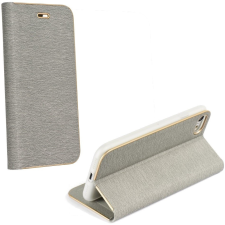 Samsung Samsung Galaxy A03s SM-A037F, Oldalra nyíló tok, stand, Luna Book, ezüst tok és táska