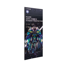 Samsung Samsung J8 2018 Lito 2.5D Flexibilis Nano Full Üvegfólia - Fekete mobiltelefon kellék