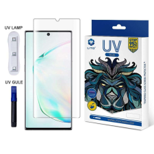Samsung Samsung Note 10 Lito UV Liquid Glue 3D Üvegfólia - Átlátszó mobiltelefon kellék