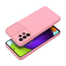 Samsung Slide Samsung Galaxy A15 5G, kameravédős szilikon tok, rózsaszín tok és táska
