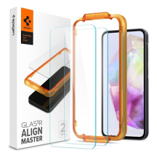 Samsung Spigen AlignMaster Samsung Galaxy A35 5G Tempered kijelzővédő fólia (2db) mobiltelefon kellék