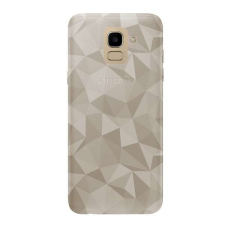 Samsung Szilikon telefonvédő (3D, gyémánt minta) FÜSTSZÍNŰ Samsung Galaxy J6 (2018) SM-J600F tok és táska