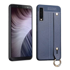 Samsung Szilikon telefonvédő (közepesen ütésálló, asztali tartó funkció, bőr hatású, varrás minta + kézpá... tok és táska
