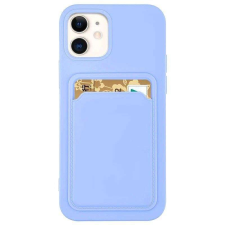 Samsung Szilikon tok bankkártyatartóval Samsung Galaxy A22 4G lila tok és táska