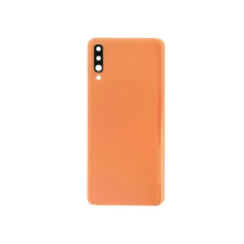 Samsung tel-szalk-1504402 Gyári Samsung Galaxy A70 narancs hátlap ragasztóval, hátlapi kameralencse mobiltelefon, tablet alkatrész
