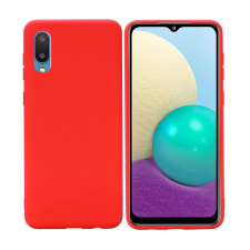 Samsung Telefontok Samsung Galaxy A02 - PASTEL - piros szilikon hátlap tok tok és táska