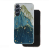 Samsung Telefontok Samsung Galaxy A55 5G - Gold Glam Mountain - mintás műanyag hátlap tok, szilikon kerettel