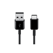Samsung USB 2.0 Type A apa - Type C apa Adat- és töltőkábel 1.5 m - Fekete kábel és adapter