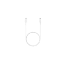Samsung USB-C – USB-C 3A töltő- és adatkábel, 1 m, fehér kábel és adapter
