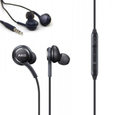 Samsung Vezetékes sztereó fülhallgató, 3.5 mm jack, felvevő gomb, Samsung - AKG, fekete, gyári mobiltelefon kellék