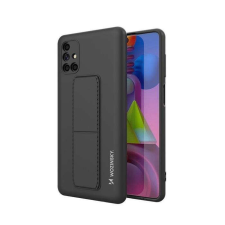 Samsung Wozinsky kitámasztható tok Flexible Silicone telefontok Stand Samsung Galaxy M51 Black tok és táska