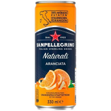 San Pellegrino Üdítőital, szénsavas, 0,33 l, SAN PELLEGRINO, narancs üdítő, ásványviz, gyümölcslé