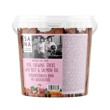 Sana Sana fogtisztító rágórúd marha vadlazac olaj 500g jutalomfalat kutyáknak