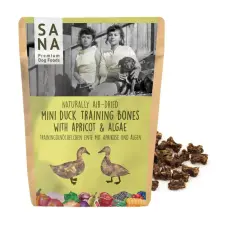 Sana Sana tréningcsontok kacsa sárgabarack és alga 100g jutalomfalat kutyáknak
