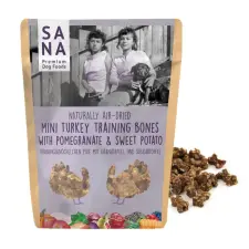 Sana Sana tréningcsontok pulyka édesburgonya és gránátalma 100g jutalomfalat kutyáknak