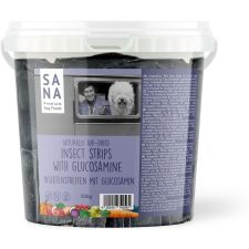 Sanadog Insect Strips with Glucosamine - Rovarfehérjés, hipoallergén rágórudak kutyáknak 500g jutalomfalat kutyáknak