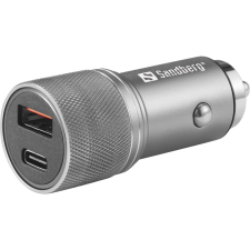 SANDBERG 441-50 1x USB-C / USB-A Autós töltő - Szürke (48W) mobiltelefon kellék