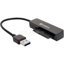 SANDBERG Kábel Átalakító - USB3.0 to SATA Link (fekete; USB bemenet - SATA 2,5" kimenet; max.5 Gbit/sec) (SANDBERG_133-87) kábel és adapter