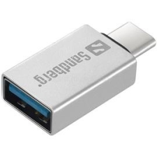SANDBERG Kábel Átalakító - USB-C to USB3.0 Dongle (ezüst; USB-C bemenet; USB3.0 (anya) kimenet) (SANDBERG_136-24) kábel és adapter