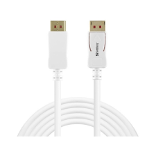 SANDBERG Kábel - DisplayPort (2m; DP 1.4; 8K/60Hz; fehér) kábel és adapter