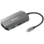 SANDBERG Notebook Dokkoló - USB-C 6in1 Travel Dock (USB-C bemenet; HDMI+2xUSB3.0+USB-C+RJ45+SD kimenet)