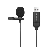 SANDBERG Streamer USB csiptetős mikrofon fekete (126-40) (126-40) mikrofon