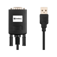 SANDBERG USB to Serial Link Black kábel és adapter