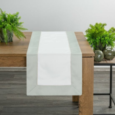 Sandi asztali futó olívazöld színű széles peremmel Natúr 40x180 cm party kellék