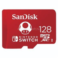 Sandisk 128GB Micro SD (SDXC, Class 10, UHS-I, U3) Nintendo Switch memóriakártya (183552) memóriakártya