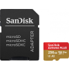 Sandisk 256GB microSDXC Extreme Plus Class 10 U3 A2 C10 V30 + adapterrel (SDSQXBD-256G-GN6MA)