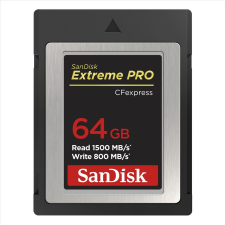 Sandisk 64GB CFexpress Sandisk Extreme Pro Type-B (SDCFE-064G-GN4NN / 186484) (sand186484) memóriakártya