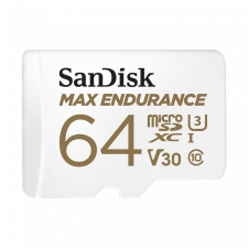 Sandisk 64GB microsSDXC Max Endurance Class 10 U3 V30 adapter nélkül  00186473 memóriakártya